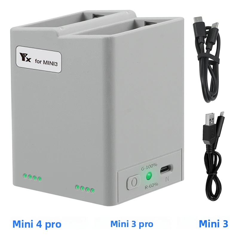 Drone Battery Smart - ドローン用バッテリー充電器ハブ,バッテリー充電バトラー,2バッテリー,dji mini 4 pro,dji mini 3,3pro,ドローンアクセサリー