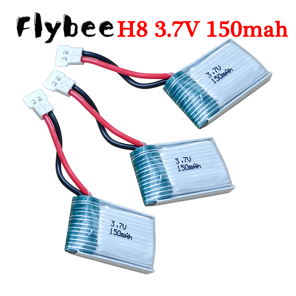 Drone Battery Lipo - XH2.54 プラグ、3.7V 150mAh 651723 リポバッテリー X2