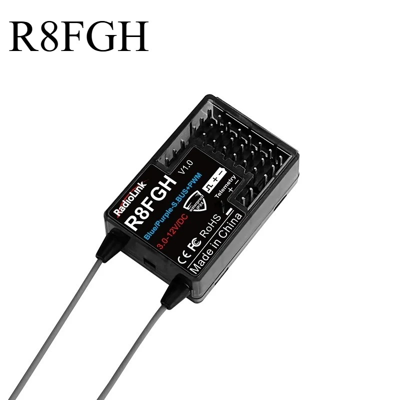 Drone Battery High Voltage - Radiolink R8FGH 60V デュアルアンテナレシーバー 8チャンネル高電圧14Sレーシングドローンパーツ 600m地上距離ドローンアクセサリー