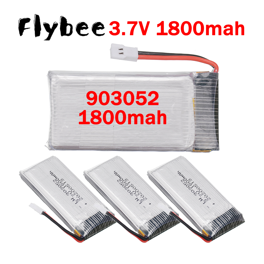 Drone Battery Lipo - 5IN1 充電器 903052 3.7V 1800mAh リチウムポリマー電池