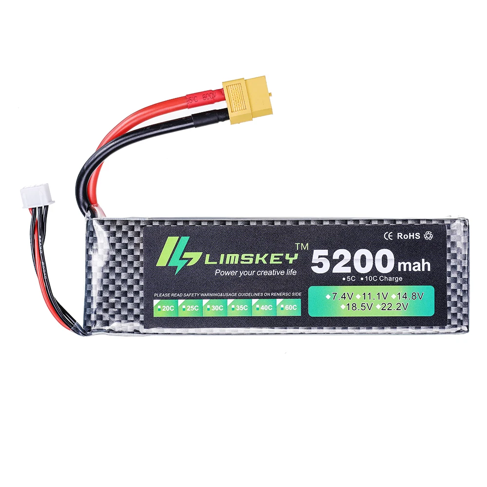 リムスキーパワーバッテリー 7.4V 5200mAh バッテ - Drone Battery Lipo のレビューと価格