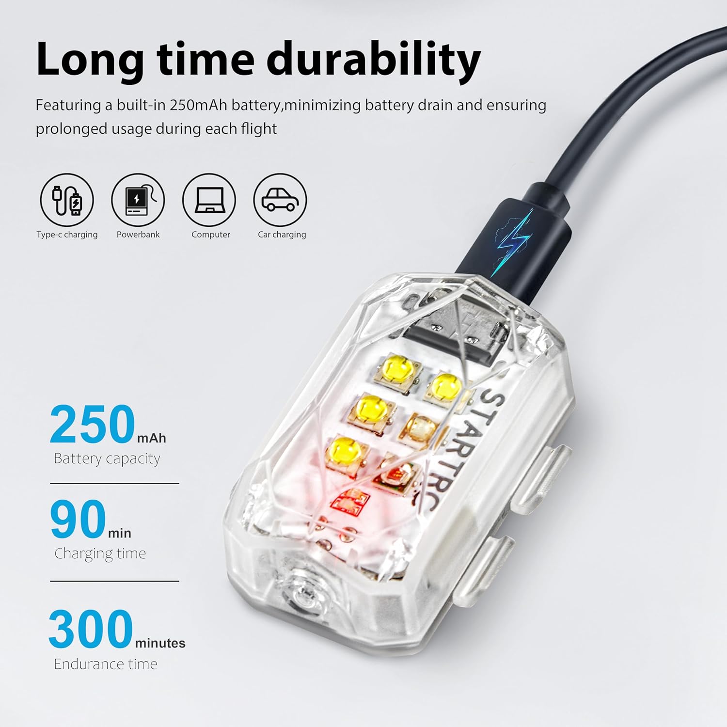 STARTRC ドローン ストロボライト 衝突防止ライト 充 - Drone Battery Bag のレビューと価格