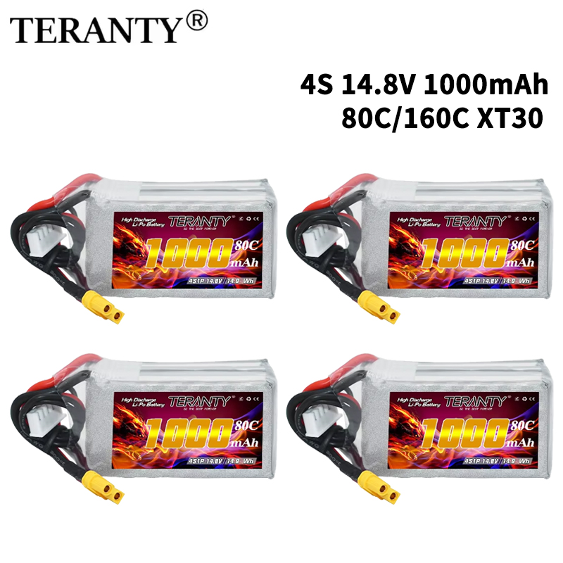 TERANTY 4S 1000mAh 14.8V 80C/1 - Drone Battery Connector のレビューと価格