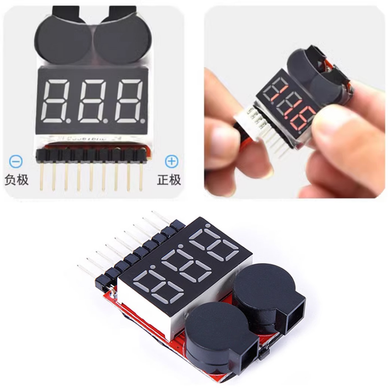 車のセルチェッカー,BBリング,リポバッテリー,電圧アラーム - Drone Battery Voltage Checker のレビューと価格