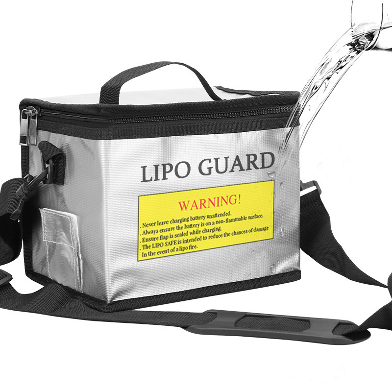 リポバッテリー安全バッグポータブル防爆耐火収納袋安全ガード付 - Drone Battery Bag のレビューと価格