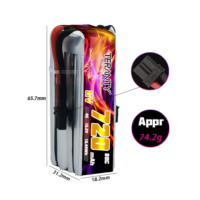 TERANTY 720mAh 4S 15.2V HV リポバ - Drone Battery Lipo のレビューと価格