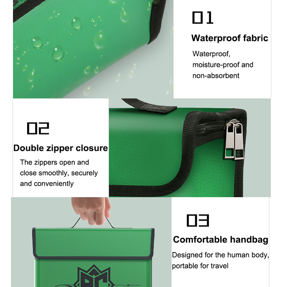Ovonic LiPo バッテリーセーフバッグポータブルハン - Drone Battery Bag のレビューと価格